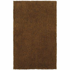 HomeRoots 508993 6 x 9 ft. Brown Shag Hand Tufted Handmade Stain Resistant Rectangle Area Rug