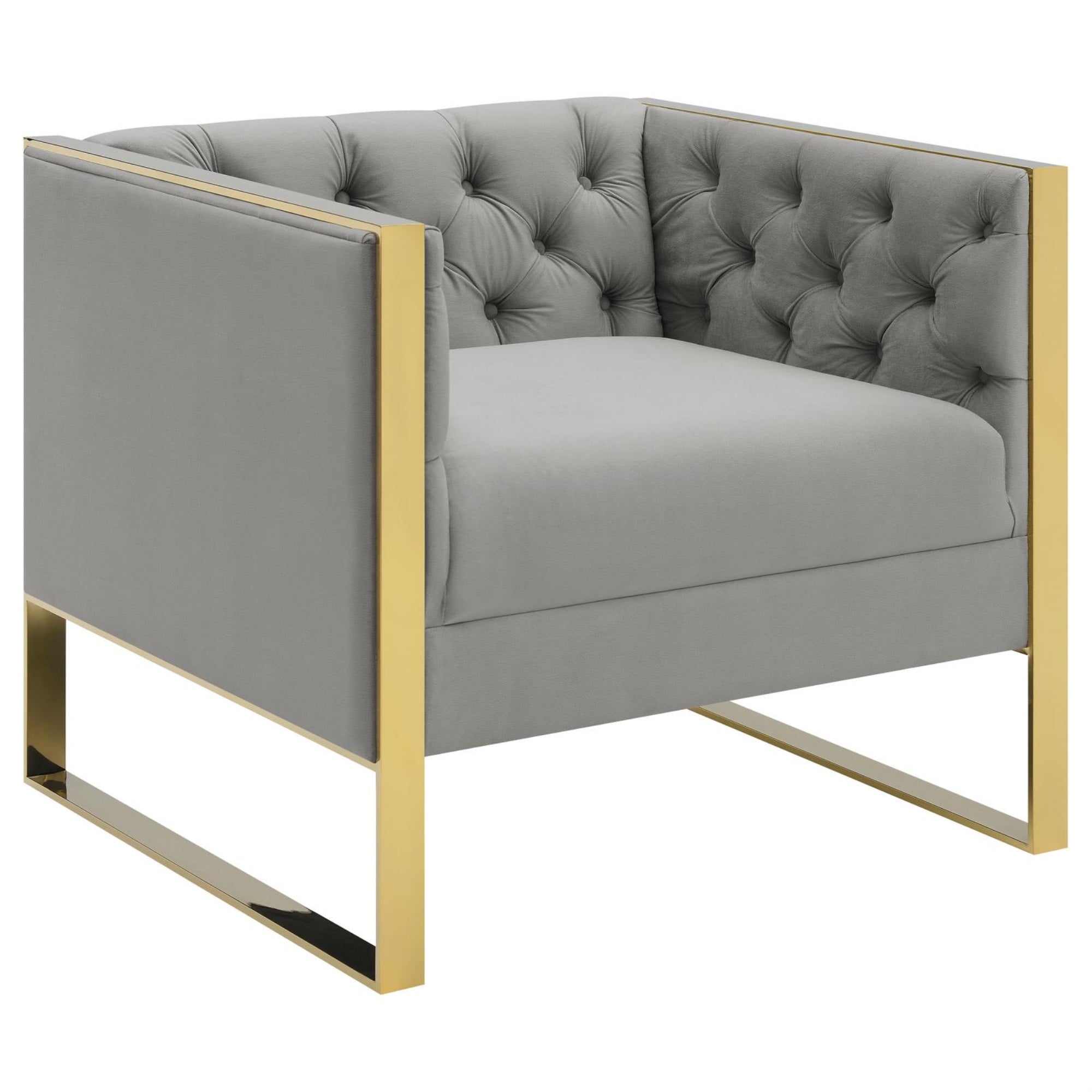 Coaster Furniture Eastbrook Tufted Back Grey Chair 509113