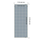 Framed Fabric Pinboard Light Blue Plaid Wall Organization