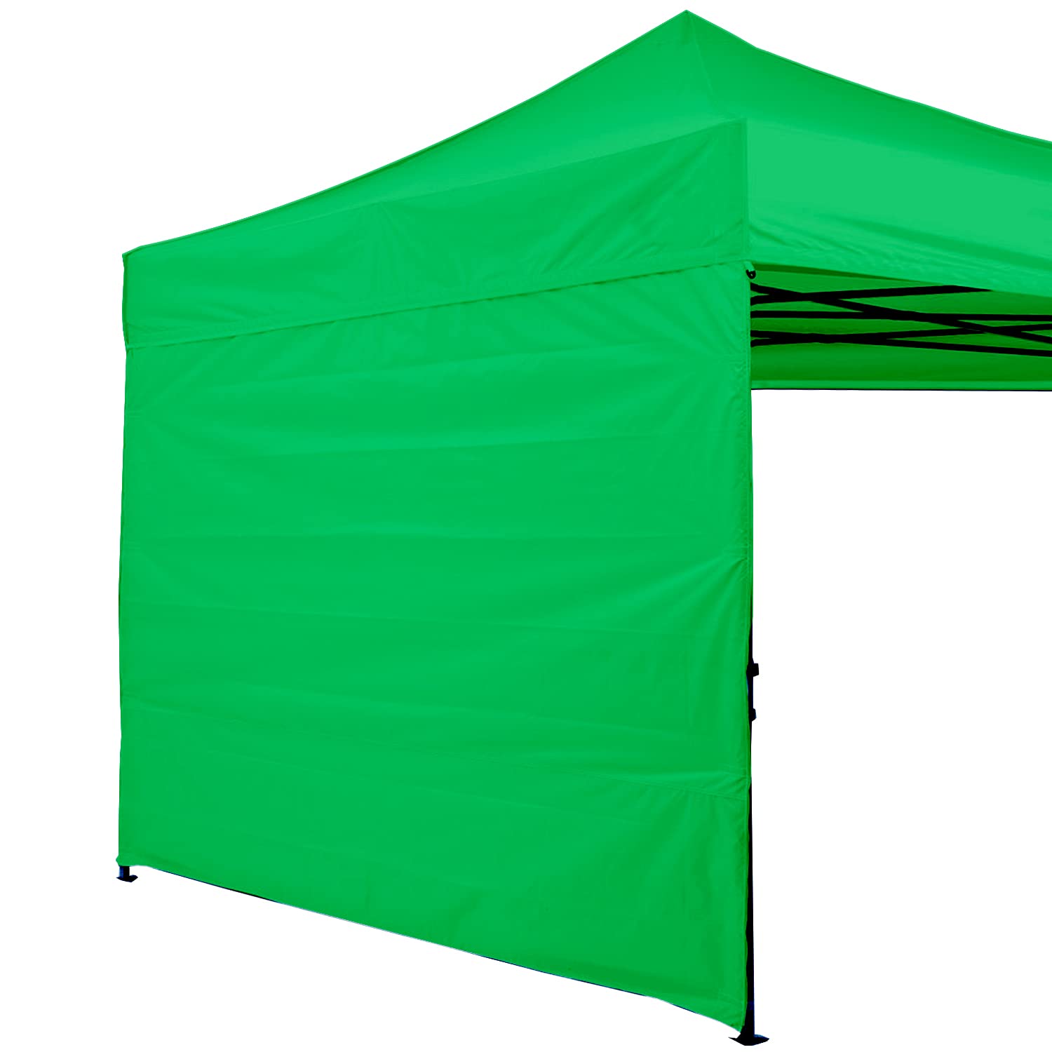 ABCCANOPY Instant Canopy SunWall 10x10 FT, 1 Pack Sidewall Only, No Frame or Top, Kelly Green