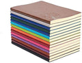 Sinoband 4 Pieces Journals For Writing, A5 Paperback Colorful Notebooks, Pu Leather Soft Cover, Lined Paper, Subject Notebooks F