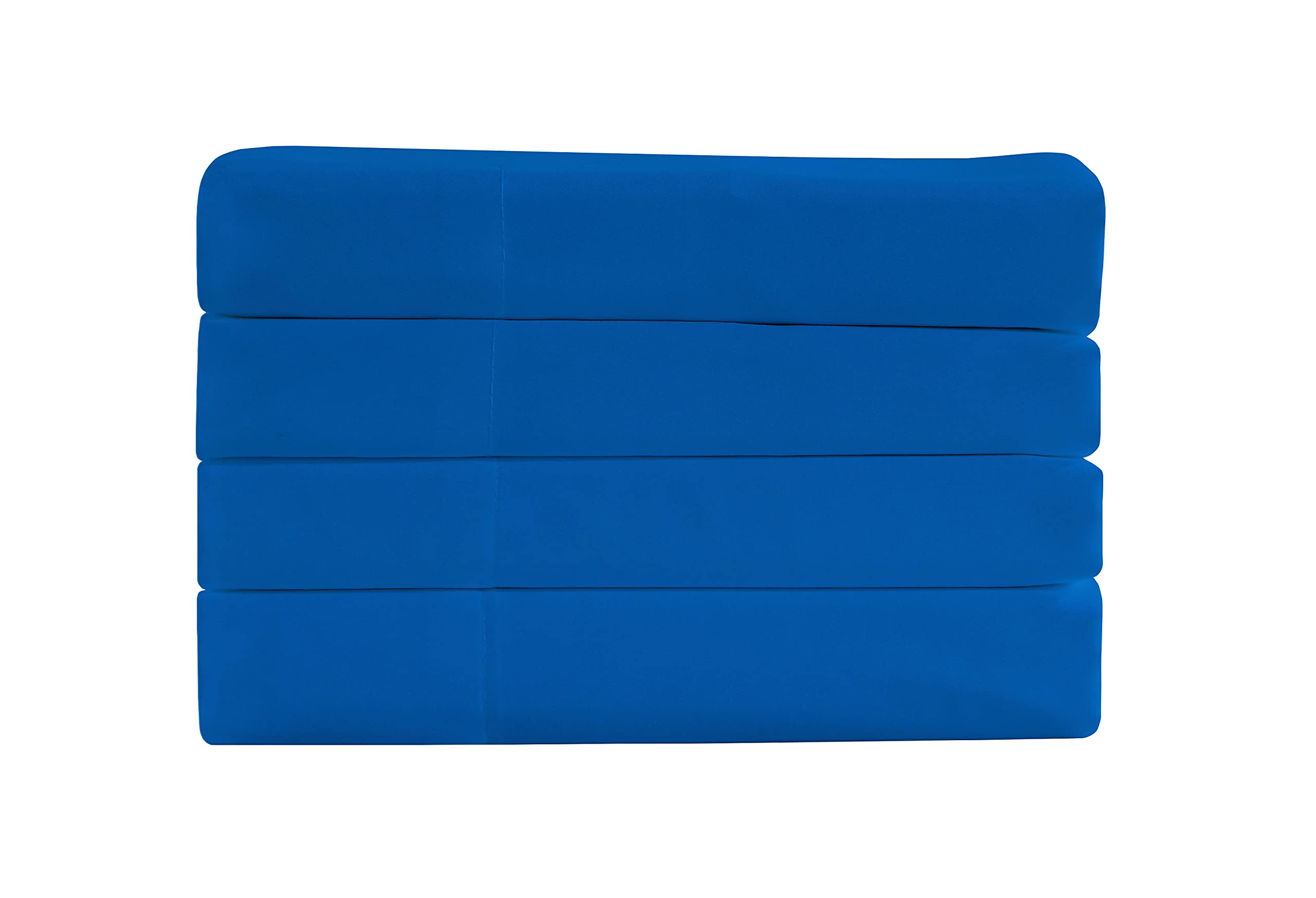 Sheets & Beyond Super Soft 1800 Series Cotton Touch Microfiber 3 Piece Sheet Set (Royal Blue, Twin Size)