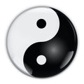 Yin Yang Paperweight Crystal 3 Inches
