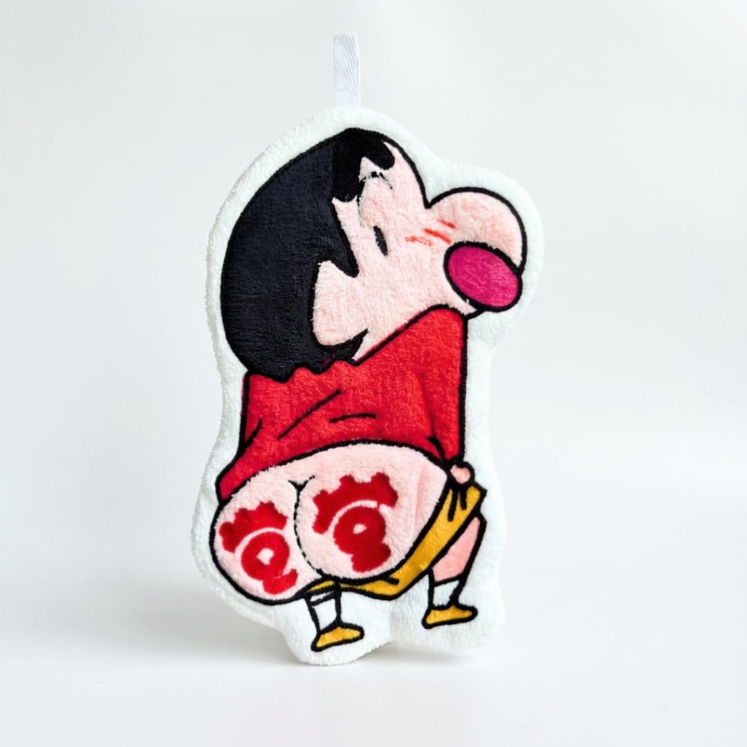 The Classy Kitchen Naughty Shinchan Hanging Hand Towel | Ultra Soft Terrycloth Face & Hand Towel | Super Absorbent Quick Dry | C