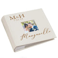 Personalized Photo Album, Custom Engraved Picture Album, Holds 200 4 x 6 Photos, Leatherette and Laser Engraved Scrapbook, Weddi