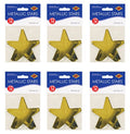 Beistle S57027-GDAZ6 Metallic Star Cutouts, 72 Piece, 3.5, Gold