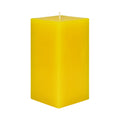 Zest Candle Pillar Candle, 3 by 6-Inch, Yellow Square