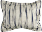 Rizzy Home | BT4052 | King Sham | 20"x36" Blue/Neutral/Brown Woven In Stripes
