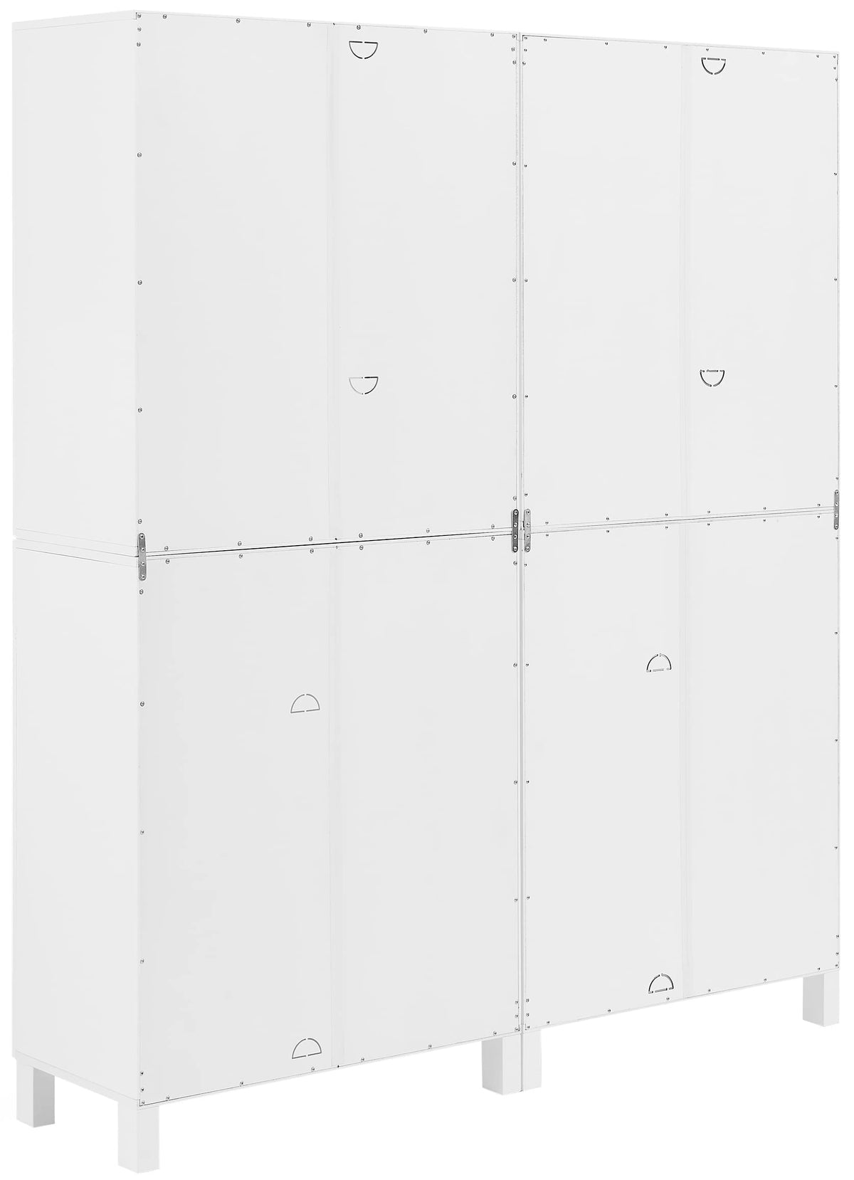 Crosley Furniture Cassai 2-Piece Pantry Storage Cabinet Set With Shelves, Kitchen, Dining, Or Laundry Room, White