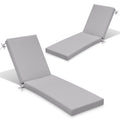 Crestlive Products Chaise Lounge Cushion Set Of 2, Outdoor Cushion For Patio Furniture, Outside Chair Comfortable Cushion Water