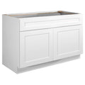 Design House Brookings Under Sink Kitchen Cabinet, Solid Wood, 2 Soft-Close Doors, Shaker Style, Easy Assembly, White, 24.0 in. 