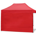 ABCCANOPY Instant Canopy SunWall 10x15 FT, 1 Pack Sidewall Only, No Frame or Top, Red