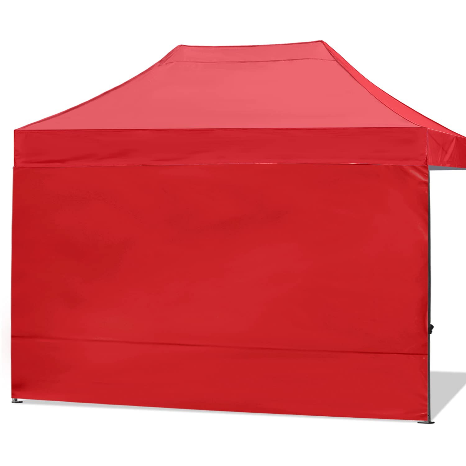 ABCCANOPY Instant Canopy SunWall 10x15 FT, 1 Pack Sidewall Only, No Frame or Top, Red