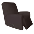 Easy-Going 4 Pieces Microfiber Stretch Recliner Slipcover - Spandex Soft Fitted Sofa Couch Cover, Washable Furniture Protector With Elastic Bottom For Kids, Pet(Recliner, Chocolate)