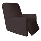Easy-Going 4 Pieces Microfiber Stretch Recliner Slipcover - Spandex Soft Fitted Sofa Couch Cover, Washable Furniture Protector With Elastic Bottom For Kids, Pet(Recliner, Chocolate)
