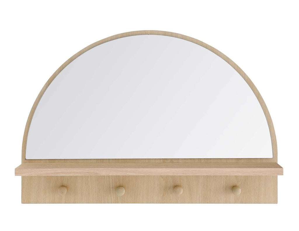Modway EEI-6350-OAK Moonbeam Arched Mirror, Oak