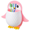 Ayontra Enterprise Penguin Wall Mounted Toothbrush Holder,Plastic Wall Mounted Self Adhesive Brush Holder,Toothpaste, RazorShave