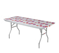 Kwik-Covers 6' Rectangle Plastic Table Covers 30' X 72', Bundle Of 5 (Celebration)