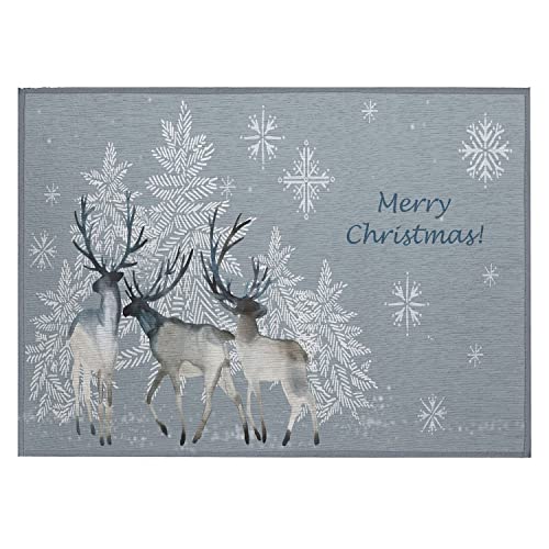 Wonderland Wn2 Gray Seasonal Rug Rectangle 5' X 7 ' 6"
