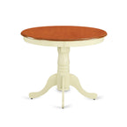 East West Furniture Anav3-Whi-W 3 Pc Small Kitchen Table And Chairs Set-Small Table Plus 2 Dining Chairs