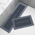 Fruhrer 2 Pcs Bathroom Mats Non Slip Kitchen Rugs Water Absorbent QuickDrying Easy to Clean Comfort Runner Rug Floor Mat Carpet
