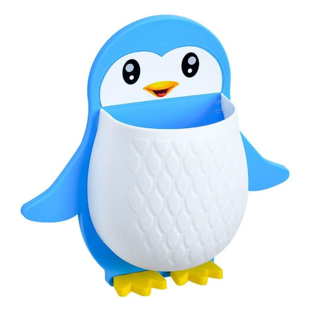 AVMPHD Organize in Style with Standard Storage Box TV Remote Holder and WallMounted Penguin Toothpaste Holder  Multifunctional
