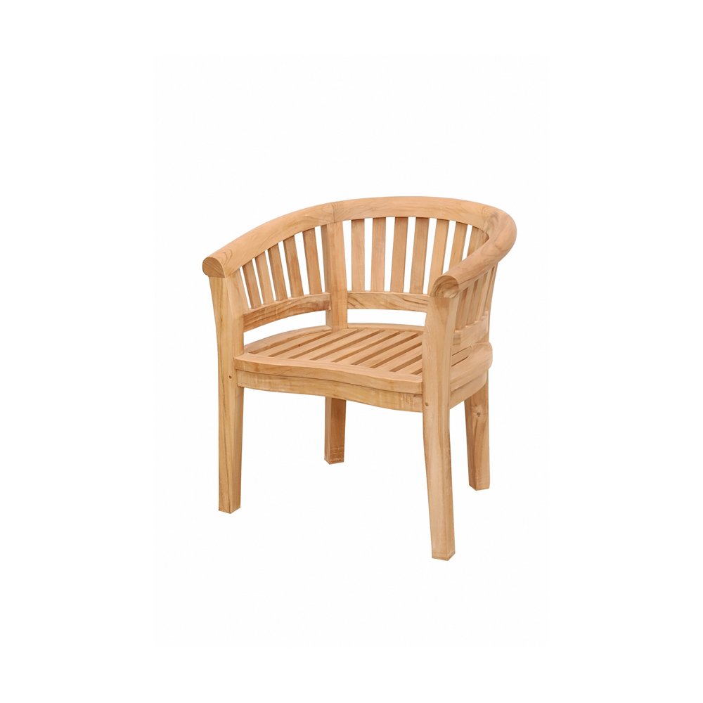 Anderson Collections Curve Extra Thick Wood Arm Adirondack Chair