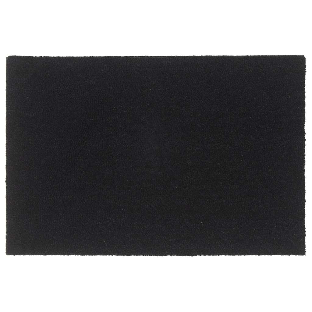 vidaXL Door Mat Black 23.6inchx35.4inch Tufted Coir