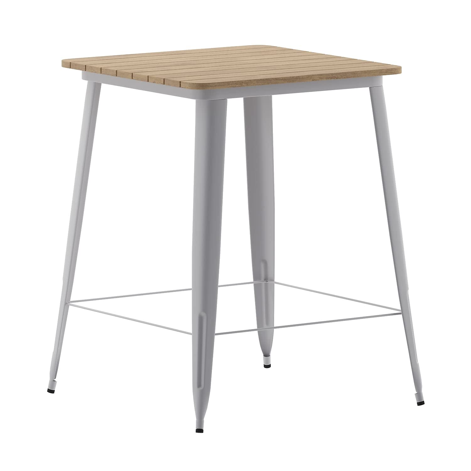 Contemporary 31.5 Square Commercial Bar Height Dining Table for 4