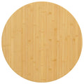 vidaXL Bamboo Table Top, 27.6x0.6, Round, Versatile Use for Coffee Side Bar Console Tables, Unique Grain, Easy Clean Surface, Br
