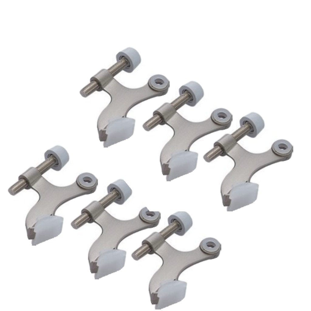 Better Home 6-Pack Hinge Pin Satin Nickel Door Stopper, Easy To Install