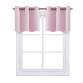 Nicetown Baby Pink Window Treatment Valance - Thermal Insulated Eyelet Top Cute Curtains For Girl'S Bedroom/Nursery (Lavender Pink, 2 Panels, 42W By 18L 1.2 Inches Header)