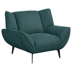 Coaster Home Furnishings Acton Upholstered Flared Arm Chair Teal Blue