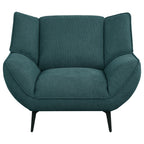 Coaster Home Furnishings Acton Upholstered Flared Arm Chair Teal Blue