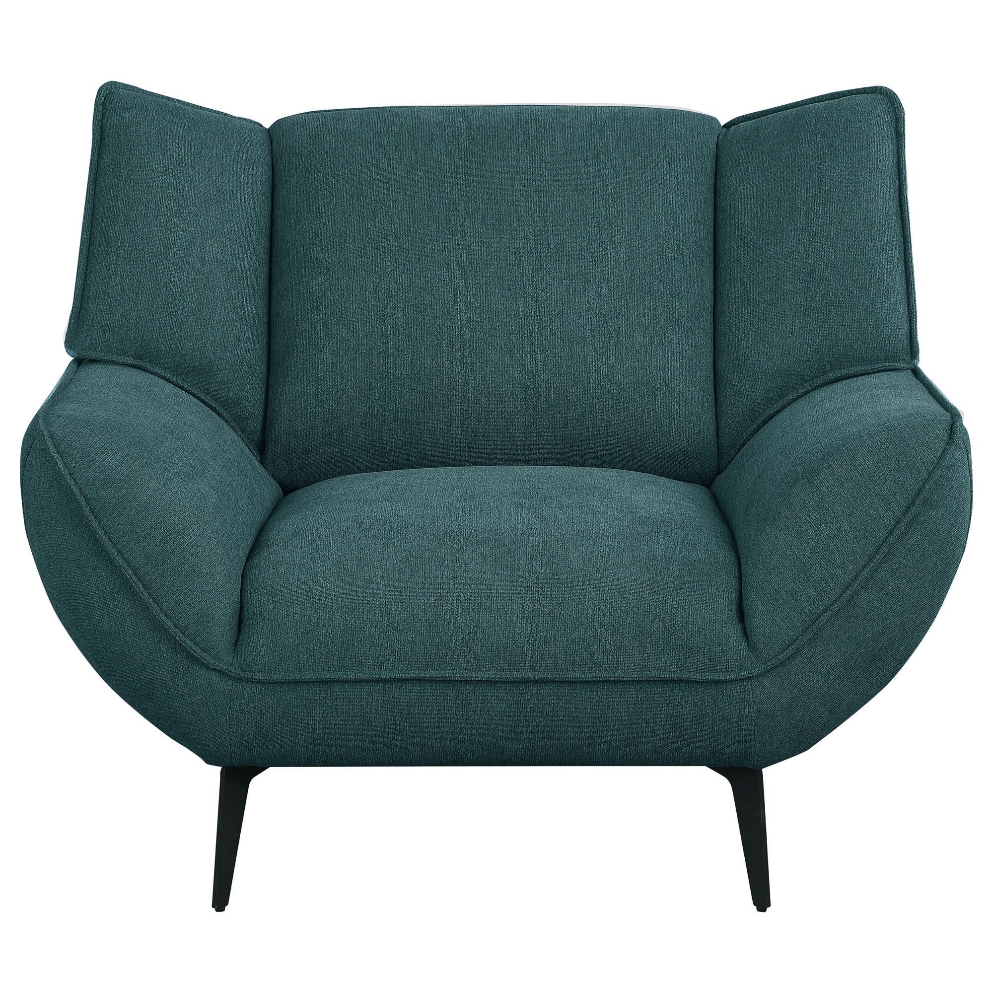Coaster Home Furnishings Acton Upholstered Flared Arm Chair Teal Blue