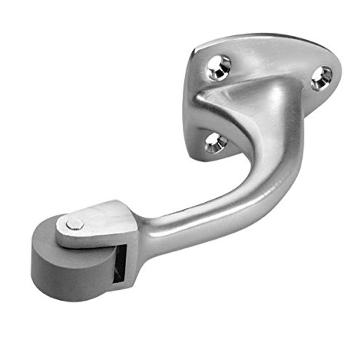 Rockwood 085814 455.26D Curved Roller Stop, Satin Chrome Finish