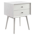 Modway Ember Wood Nightstand, White White