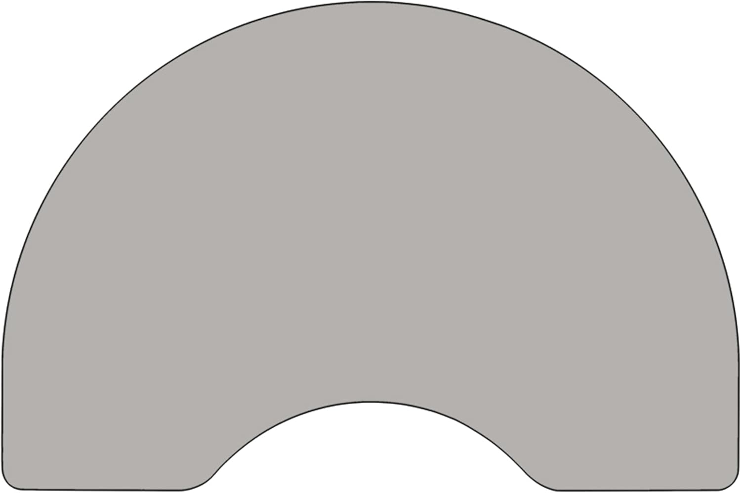 Mobile 48 Round Grey HP Laminate Activity Table - Height Adjustable Short Legs