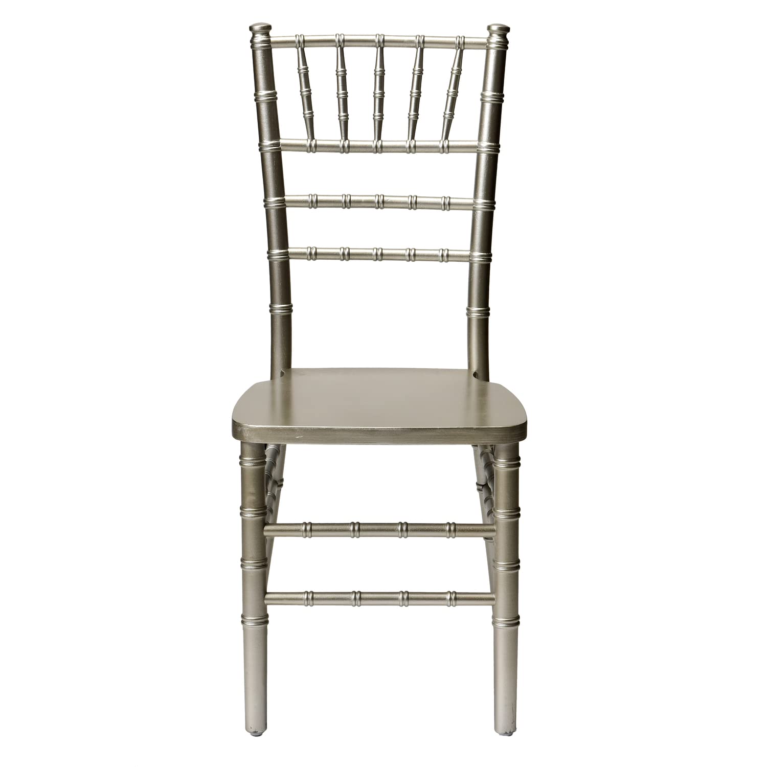 Commercial Seating Products European Silver Wood Dining Chairs, 2-Pack