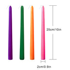 10 Inch White Taper Candles-Set Of 4 Tapered Candle, Tall Candlesticks,Home Dinner Candle, Party, Wedding, Halloween, Christmas