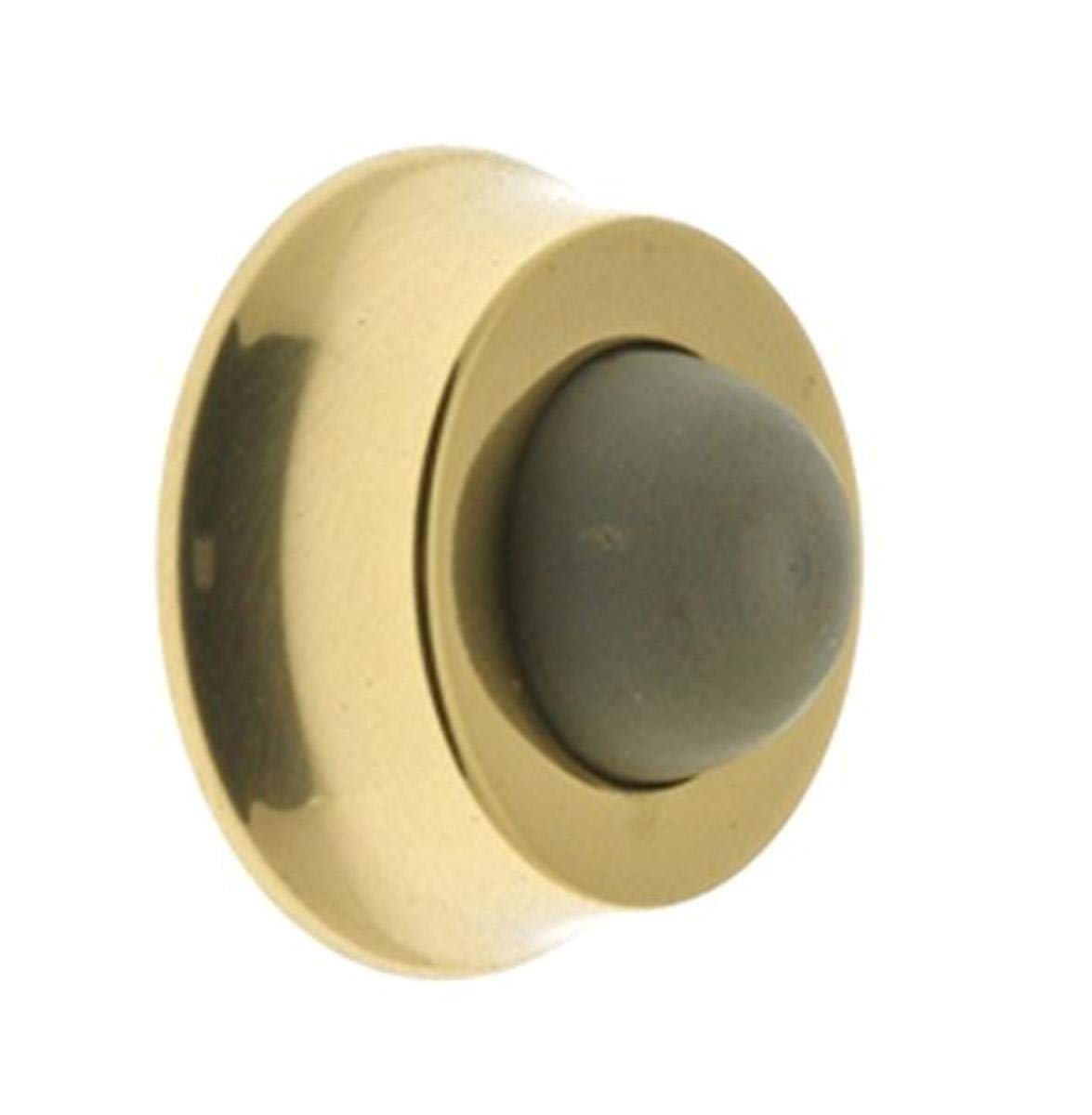 Idh By St. Simons 13045-003 Professional Grade Quality Genuine Solid Brass Wall Door Bumper, Polished Brass