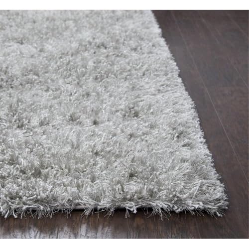 Rizzy Home Alora Decor Pearl 5'X7'6" Solid Lt. Gray Hand-Tufted Area Rug
