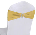 Mds Pack Of 50 Spandex Chair Sashes Bow Sash Premium Stretch Chair Cover Band With Buckle Slider Elastic Chair Ties For Wedding