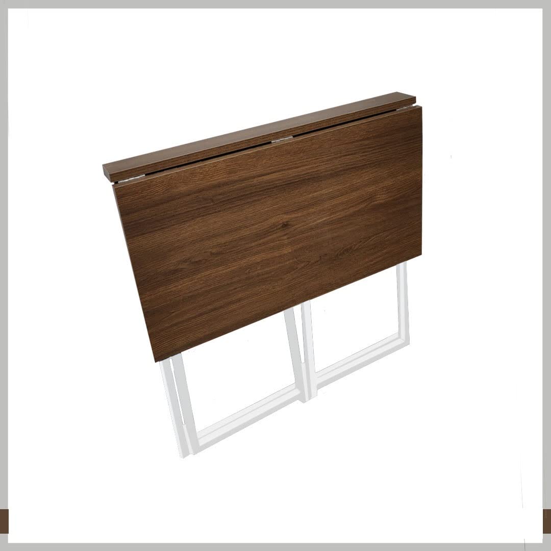 Kazuri Foldable Well Finished Study Table Desk, Reading Table, Wood Table, Writing Desk For Home And Office Made Of Mdf Wood (Ba