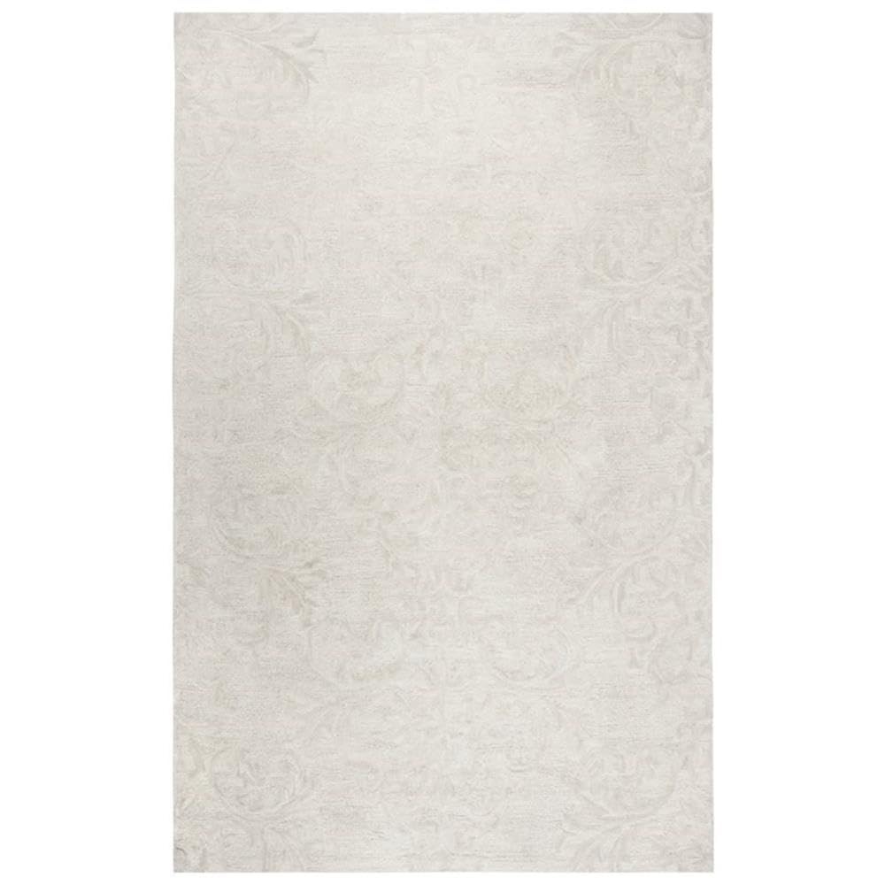 Rizzy Home Alora Decor Emerson 5' X 8' Damask Beige/Gray/Rust/Blue Hand-Tufted Area Rug