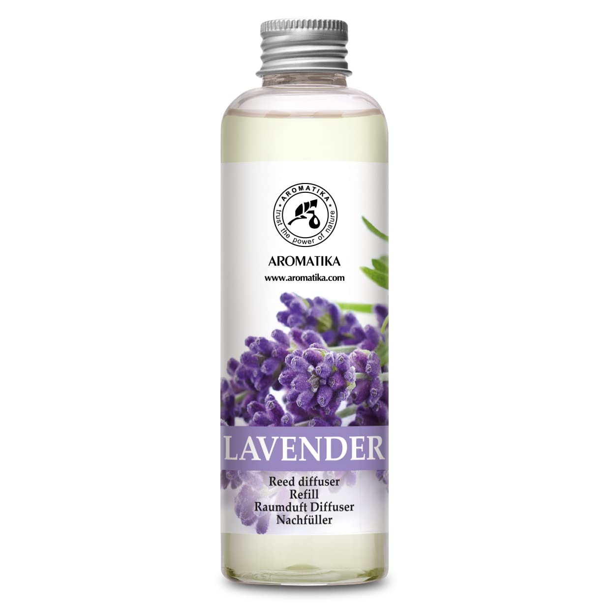 Lavender Reed Diffuser Refill 6.8 Fl Oz - Lavanda Refill - Room Fragrance Diffuser w/Natural Essential Lavender Oil - Reed Diffu
