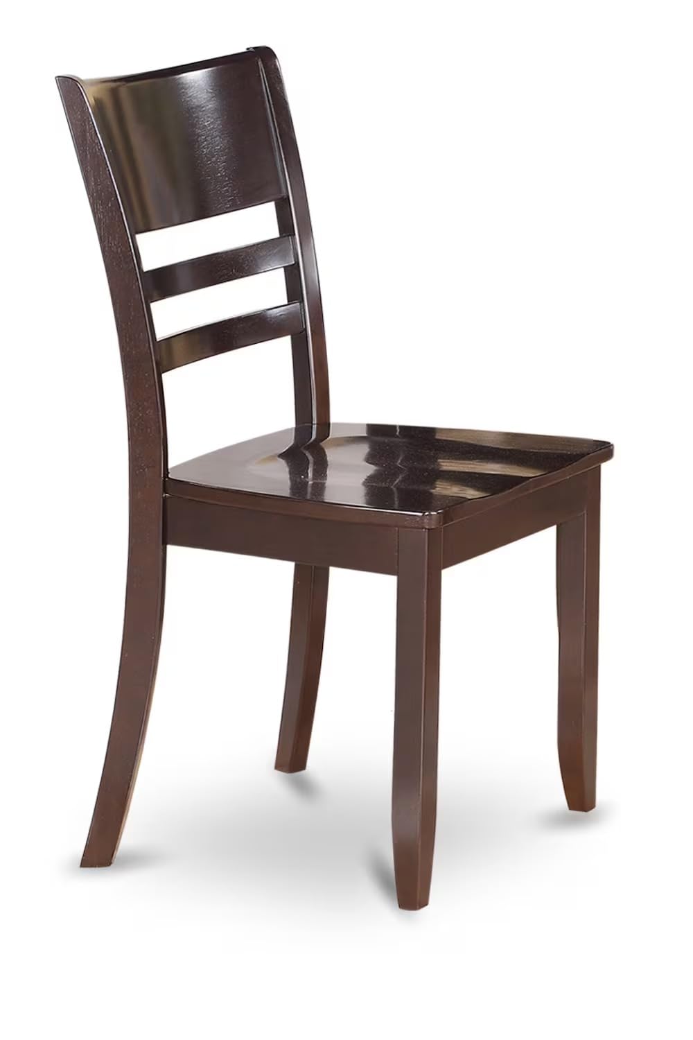 East West Furniture BOLY5-CAP-W 5 Piece Dining Table Set for 4 Includes a Round Kitchen Table and 4 Dining Room Chairs, 42x42 Inch, Cappuccino