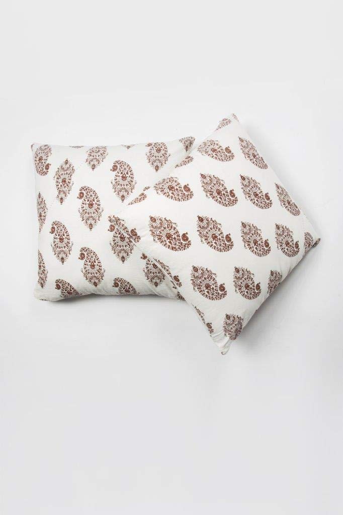 Contrast Living Guruin Cotton Printed Cushion Cover Pack Of 2 Pcs(20X20 Inch / 50X50 Cm, Multi Colour)