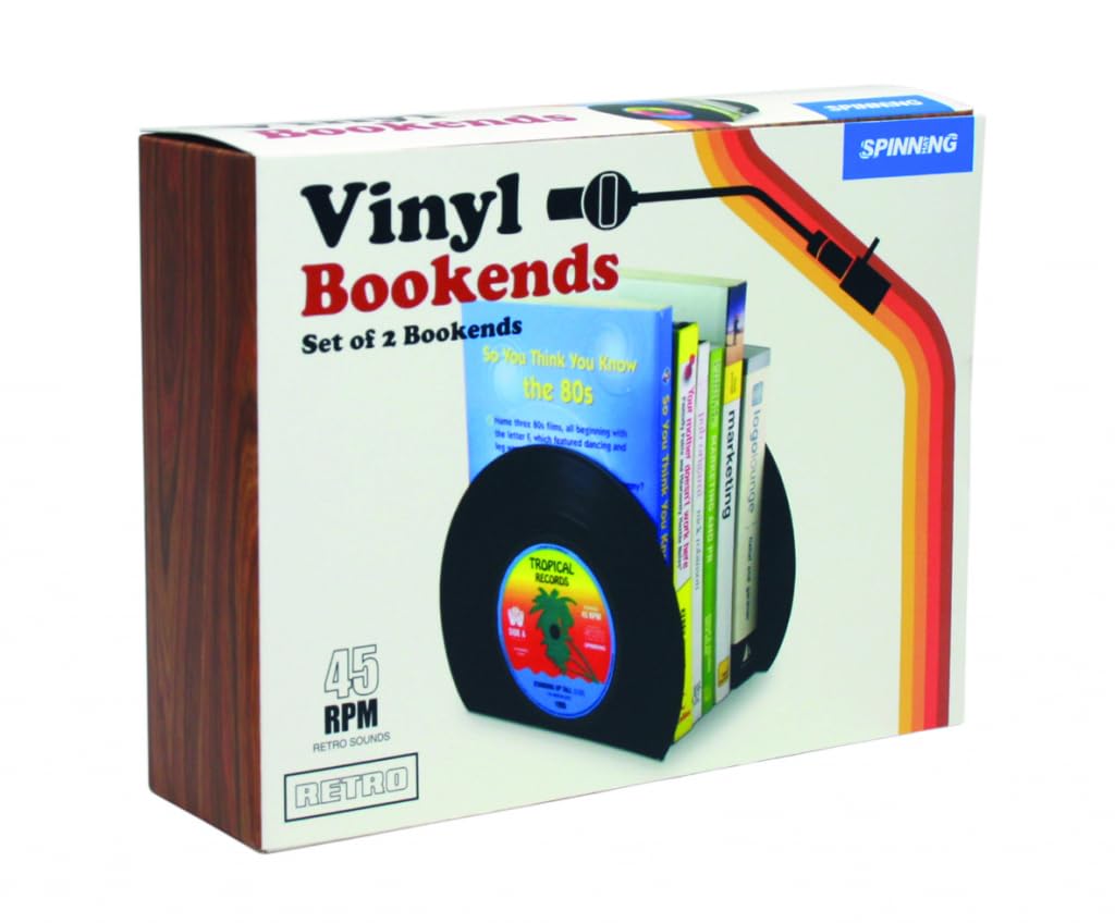 Spinning Hat Vinyl Bookends