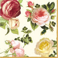 Paper Luncheon Napkins 40pcs 13''x13'' 4-color Roses White, Yellow, Light & Dark Pink, Decoupage